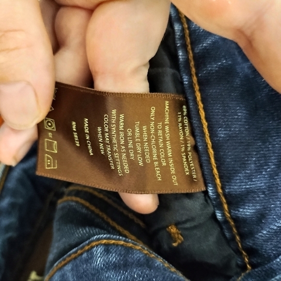 Kut from‎ the Kloth High Rise Skinny Dark Wash Whiskered Faded Jeans Size 10 - Picture 5 of 6